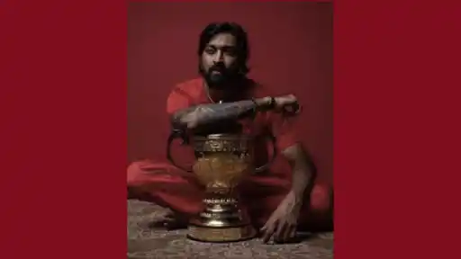 Krunal Pandya with 4 IPL trophies.webp